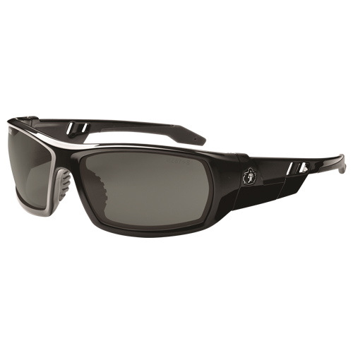 Lunettes de s&eacute;curit&eacute; Skullerz Odin, Lentille Grise/fum&eacute;e, Anti-&eacute;gratignures, ANSI Z87+/R&eacute;pond ou surpasse la norme CSA Z94.3 Les Distributions ICE