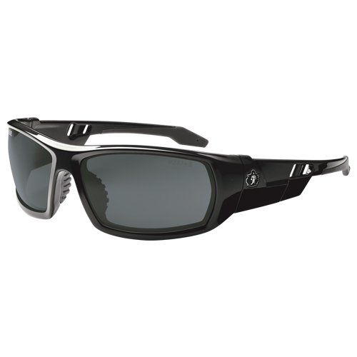 Lunettes de s&eacute;curit&eacute; Skullerz Odin, Lentille Fum&eacute;e, Anti-&eacute;gratignures/Polaris&eacute;, ANSI Z87+/R&eacute;pond ou surpasse la norme CSA Z94.3 Les Distributions ICE