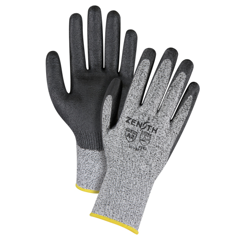 Gants &eacute;lastiques sans coutures r&eacute;sistants &agrave; la coupe, Taille Grand/9, Calibre 13, Rev&ecirc;tement Polyur&eacute;thane, Enveloppe en PEHP, ANSI/ISEA 105 niveau 2/EN 388 niveau 3 Les Distributions ICE