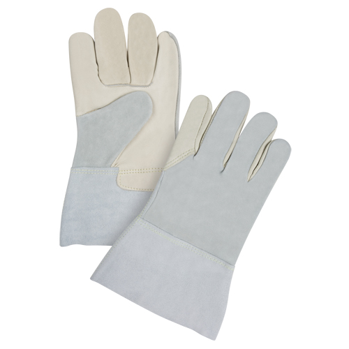 Gants de travail de premi&egrave;re qualit&eacute; &agrave; dos refendu, T-Grand, Paume en Cuir fleur de vache Les Distributions ICE