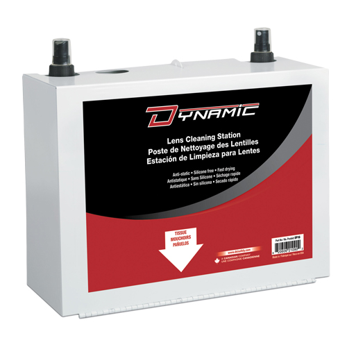 Poste de nettoyage de lentilles Dynamic, M&eacute;tal, 8" lo x 5" p x 6" h Les Distributions ICE