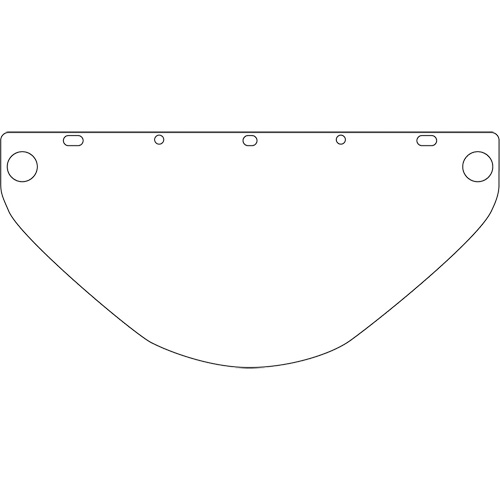 Dynamic Die Cut Faceshield Visor, PETG, Clear Tint Les Distributions ICE