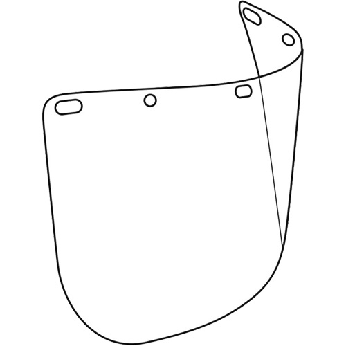 Dynamic Die Cut Faceshield Visor, Polycarbonate, Clear Tint Les Distributions ICE