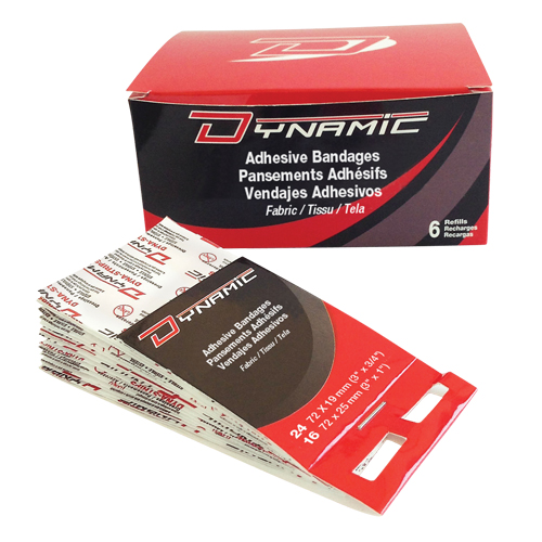 Dynamic Adhesive Bandage Dispenser Refill, Fingertip, 3", Fabric, Non-Sterile Les Distributions ICE