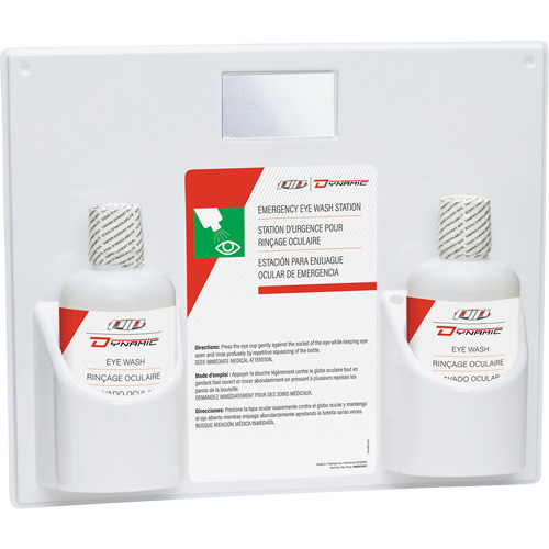Dynamic Eyewash Station with Isotonic Solution, Double Les Distributions ICE
