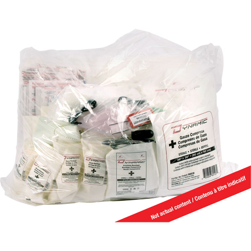 Trousse de premiers soins pour bateau Dynamic, Dispositif m&eacute;dical Classe 1, Sac en plastique refermable Les Distributions ICE