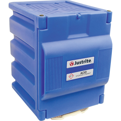 Armoire de comptoir en poly&eacute;thyl&egrave;ne pour l'acide, 2 gal., 14,25" x 19,75" x 17,125" Les Distributions ICE