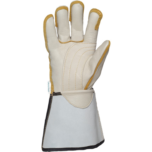 Linemans Glove, Small, Grain Cowhide Palm Les Distributions ICE
