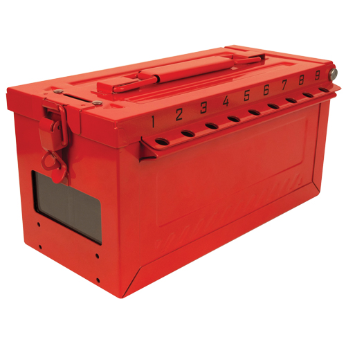 Petit boîtier verrouillable pour groupe, Rouge Les Distributions ICE