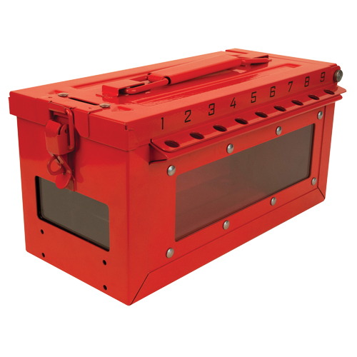 Petit boîtier verrouillable pour groupe, Rouge Les Distributions ICE