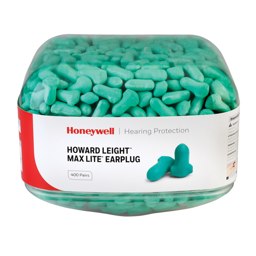 Howard Leight Maximum Lite Earplugs, Bulk - Canister Les Distributions ICE