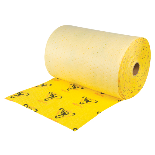 Rouleaux d'avertissement de premi&egrave;re qualit&eacute; - absorbants haute visibilit&eacute;, Lourd, 150' lo x 24" la, Absorption 37,6 gal. Les Distributions ICE