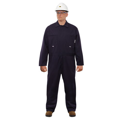 Combinaison ignifuge contre l'arc &eacute;lectrique UltraSoft, Taille 46, Bleu marine, 12,4 cal/cm2 Les Distributions ICE