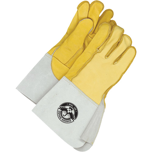 Welding Gloves, Grain Cowhide/Grain Deerskin, Size Large/10 Les Distributions ICE