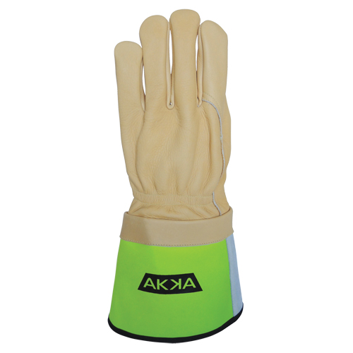 Lineman's Gloves, Small, Grain Cowhide Palm Les Distributions ICE