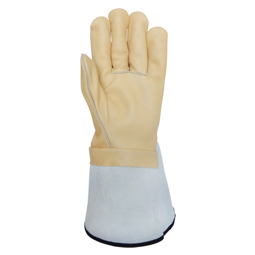 Lineman's Gloves, Small, Grain Cowhide Palm Les Distributions ICE