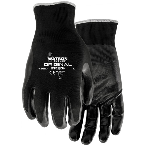 Gants enduits Stealth Original, 7/Petit, R&ecirc;vetement Nitrile, Calibre 13, Enveloppe en Nylon Les Distributions ICE