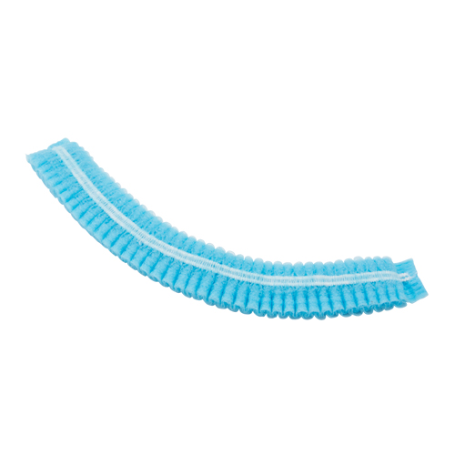 Bonnet bouffant pliss&eacute;, Polypropyl&egrave;ne, 21", Bleu Les Distributions ICE