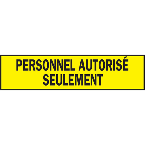 Warning Barricade Tape, French, 3" W x 200' L, 3.5 mils, Black on Yellow Les Distributions ICE