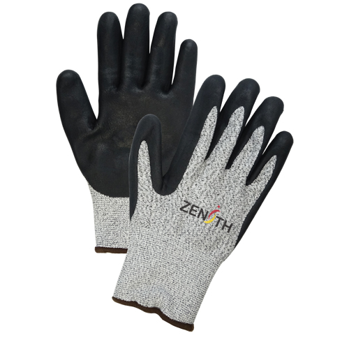 Gants &eacute;lastiques sans coutures r&eacute;sistants &agrave; la coupe pour temp&eacute;ratures froides, Taille Petit/7, Calibre 13, Rev&ecirc;tement Mousse de nitrile, Enveloppe en PEHP, ASTM ANSI niveau A4 Les Distributions ICE