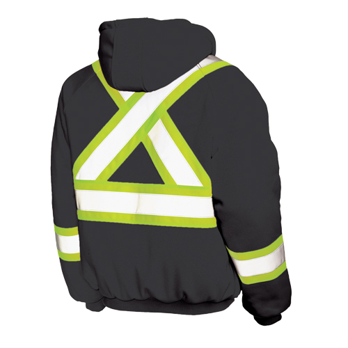 Insulated Safety Hoodie, Polyester, Large, Black Les Distributions ICE