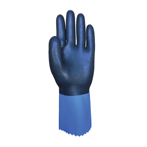 Summitech Full-Dipped Chemical Resistant Gloves, Size Small/7, 11.8" L, Chloroprene, Poly-Cotton Inner Lining, 59-mil Les Distributions ICE
