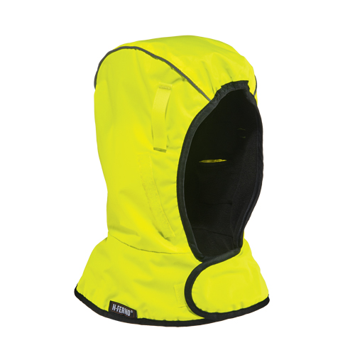 Coiffe d'hiver &eacute;conomique &agrave; deux couches N-Ferno 6842, Doublure en Molleton, Taille unique, Vert lime haute visibilit&eacute; Les Distributions ICE