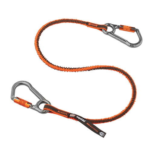 Longe porte-outils verrouillable Squids 3118F(x), Tendeur, Mousqueton double Les Distributions ICE