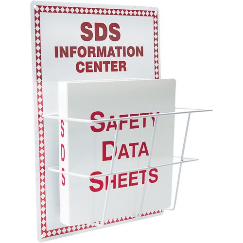Basket-Style Aluminum Safety Data Sheet Center, English, Binders Included Les Distributions ICE