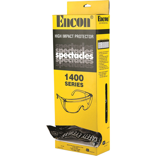 Veratti&reg; Tuff Spec&reg; 1400 Series Safety Glasses with Encon&reg; Dispenser Box, Clear Lens, ANSI Z87+/Meets/Exceeds CSA Z94.3 Les Distributions ICE