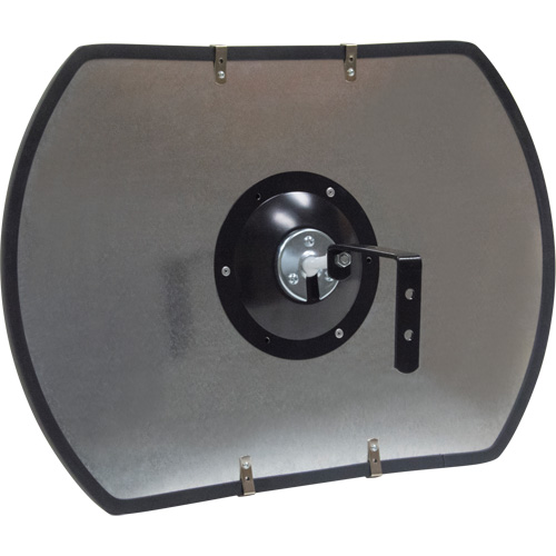 Miroir convexe rectangulaire/rond avec support, 12" h x 18" la, Int&eacute;rieur/Ext&eacute;rieur Les Distributions ICE