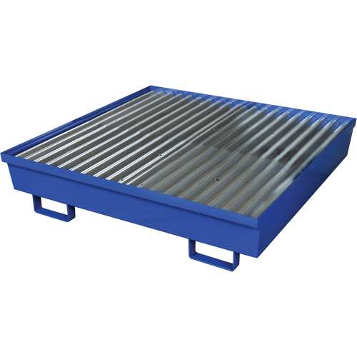 Steel Spill Containment Pallet, 92 US gal. Spill Capacity, 54" x 54.25" x 12" Les Distributions ICE