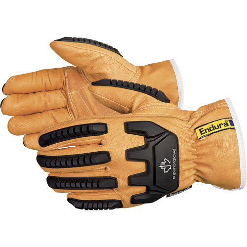 Gants de conducteur antichocs Endura, T-petit, Paume en Cuir fleur de ch&egrave;vre, Thinsulate Les Distributions ICE