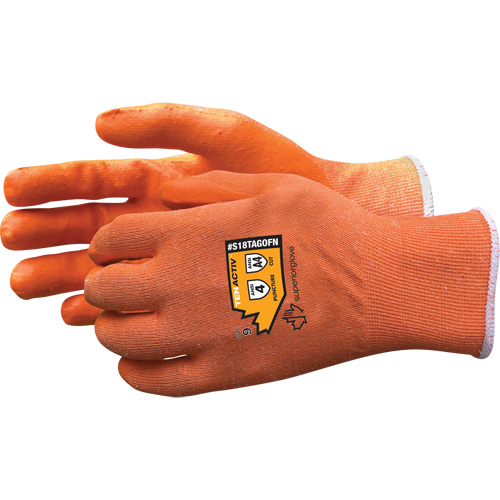 Composite Filament Fibre Gloves, Size 5, 18 Gauge, Foam Nitrile Coated, TenActiv Shell, ASTM ANSI Level A4 Les Distributions ICE