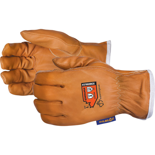 Gants de conducteur tr&egrave;s r&eacute;sistants aux coupures Endura, Petit, Paume en Cuir fleur de ch&egrave;vre, Para-aramide/Acier Les Distributions ICE