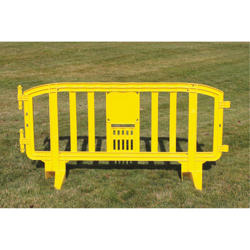Barricade Movit, Emboîtables, 78" lo x 39" h, Jaune Les Distributions ICE