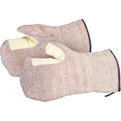 Mitaines de four CoolGrip, Tissu &eacute;ponge, Grand, Prot&egrave;ge jusqu'&agrave; 446° F (230° C) Les Distributions ICE