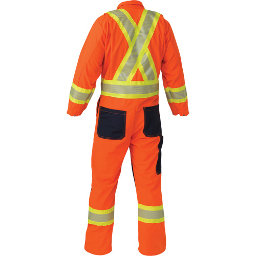 Ripstop Coveralls, 2X-Large, High Visibility Orange Les Distributions ICE