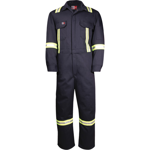 Combinaisons avec mat&eacute;riau r&eacute;fl&eacute;chissant de luxe Westex UltraSoft, Taille 36, Bleu marine, 8,7 cal/cm² Les Distributions ICE