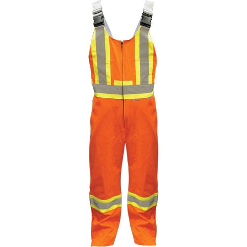 Overalls, Poly-Cotton, Small, High Visibility Orange Les Distributions ICE