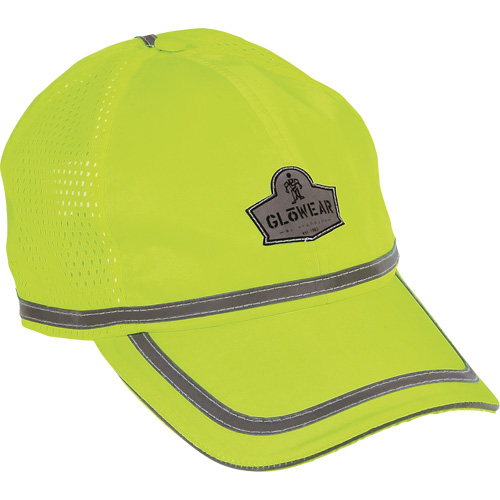 GloWear&reg; 8930 High Visibility Baseball Cap, High Visibility Lime-Yellow, Polyester Les Distributions ICE