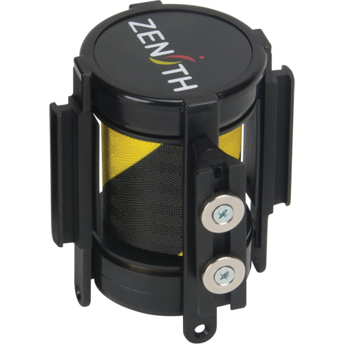 Magnetic Tape Cassette for Build-Your-Own Crowd Control Barrier, 7', Black and Yellow Tape Les Distributions ICE