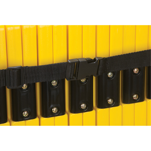 Barri&egrave;re mobile portative, 40" h x 13' lo, Jaune Les Distributions ICE