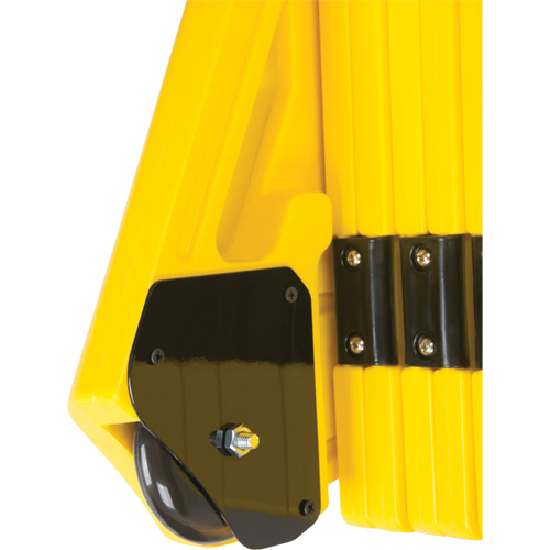 Barri&egrave;re mobile portative, 40" h x 13' lo, Jaune Les Distributions ICE