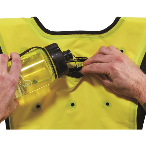 Chill-Its&reg; 6687 Economy Dry Evaporative Cooling Vest, Large/X-Large, High Visibility Lime-Yellow Les Distributions ICE