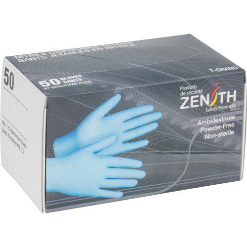Vending Pack Disposable Gloves, Medium, Nitrile, 4.5-mil, Powder-Free, Blue Les Distributions ICE