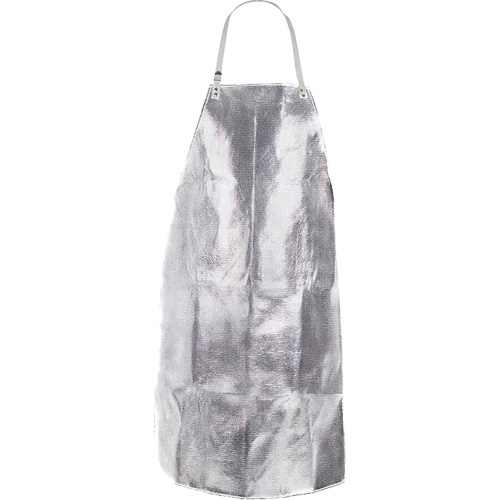 Heat Resistant Apron with Strap, 24" W x 36" L, Aluminized Kevlar&reg; Les Distributions ICE