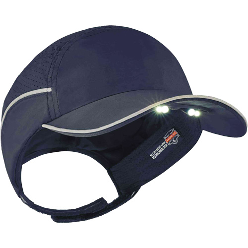 Casque antichocs l&eacute;ger avec lampe DEL 8965 Skullerz, Bleu marin Les Distributions ICE