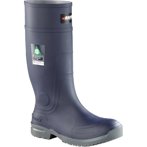 Slip Resistant Boots, Rubber, Steel Toe, Size 7 Les Distributions ICE