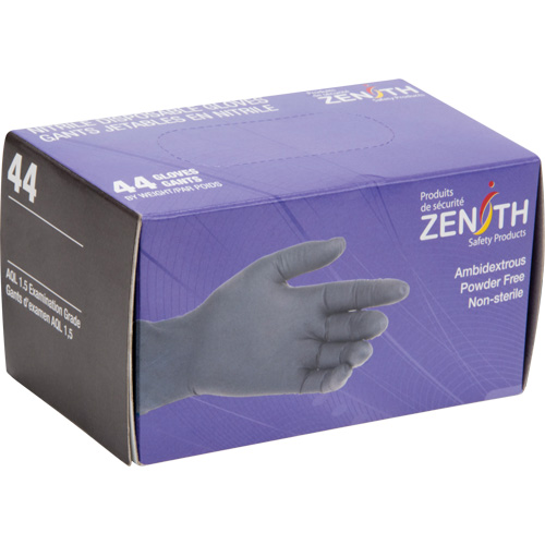 Gants jetables en paquets pour distributeur, 2T-Grand, Nitrile, 5 mils, Sans poudre, Noir Les Distributions ICE